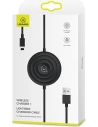 Indukční nabíječka USAMS US-CC096 10W s lightning kabelem černá/black CC96WH01