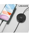 Indukční nabíječka USAMS US-CC096 10W s lightning kabelem černá/black CC96WH01