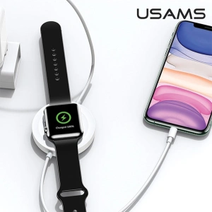 Hurtownia GSM - Ładowarka indukcyjna USAMS US-CC096 10W z kablem lightning czarny/black CC96WH01 - USA468BLK - {ean13} - Hurt