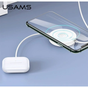 Hurtownia GSM - Ładowarka indukcyjna USAMS US-CC096 10W z kablem lightning czarny/black CC96WH01 - USA468BLK - {ean13} - Hurt