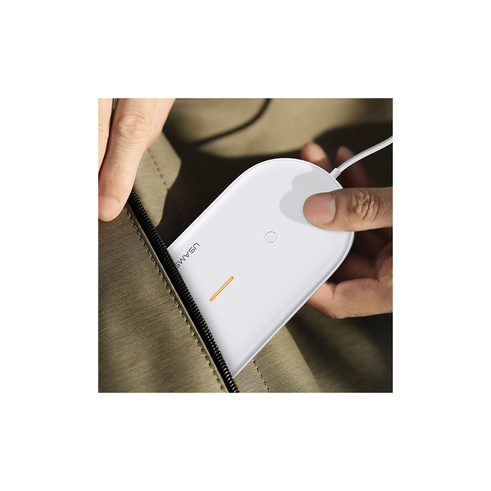 Hurtownia GSM - Indukční nabíječka USAMS US-CD119 10W 2w1 Apple Watch/Smartphone bílá/white CD119WH01 - USA470WHT - {ean13} - Hurt