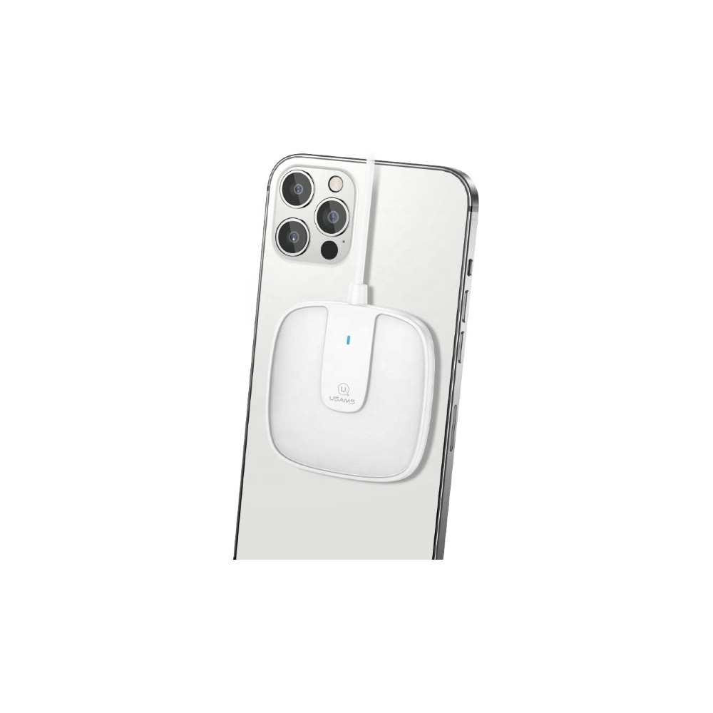 Hurtownia GSM - Indukční nabíječka USAMS US-CD153 magnetic 15W Apple iPhone 12 series bílá/white CD153DZ02 - USA474WHT - {ean13} - Hurt