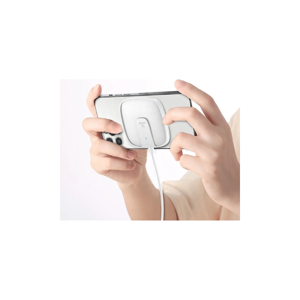 Hurtownia GSM - Indukční nabíječka USAMS US-CD153 magnetic 15W Apple iPhone 12 series bílá/white CD153DZ02 - USA474WHT - {ean13} - Hurt