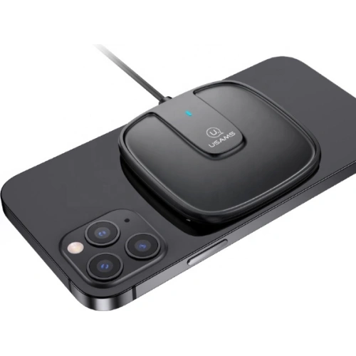 Ładowarka indukcyjna USAMS US-CD153 magnetic 15W Apple iPhone 12 series czarny/black CD153DZ01