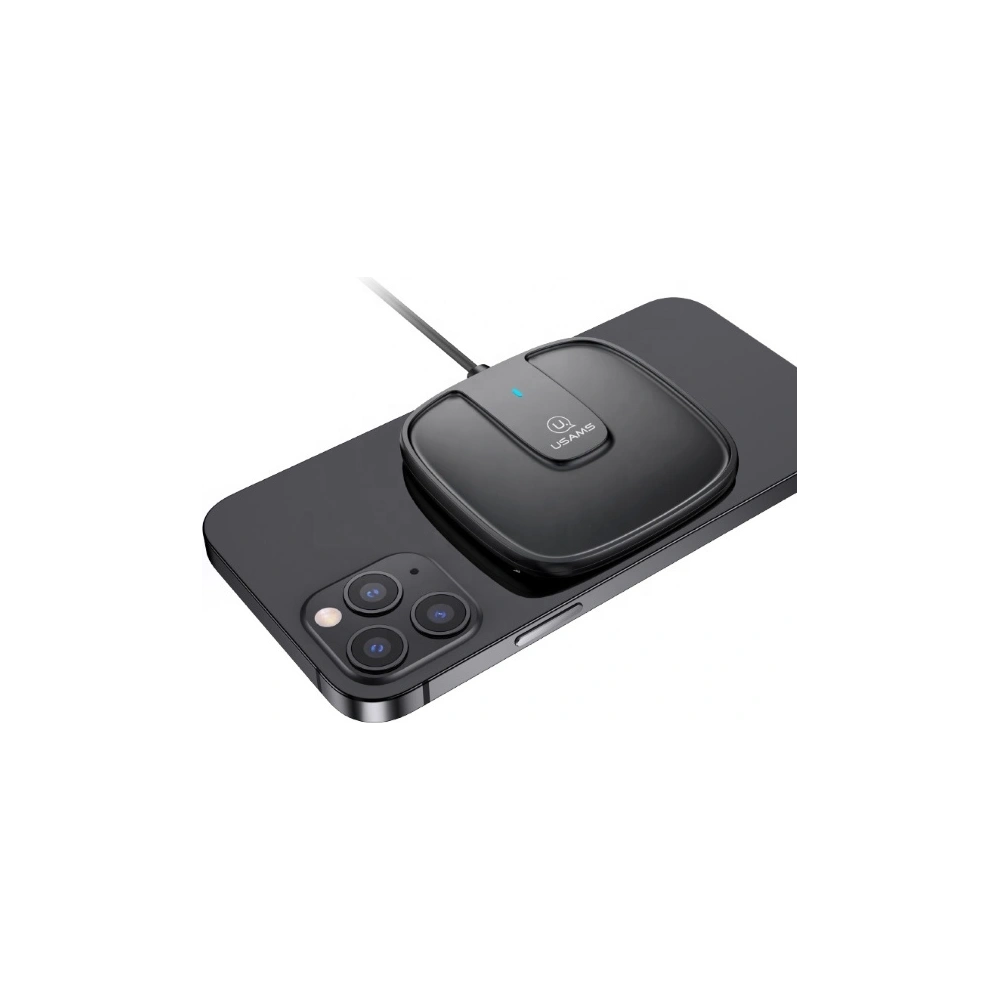 Hurtownia GSM - Indukční nabíječka USAMS US-CD153 magnetická 15W Apple iPhone 12 série černá/black CD153DZ01 - USA475BLK - {ean13} - Hurt