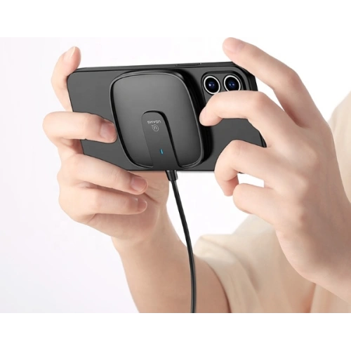 Ładowarka indukcyjna USAMS US-CD153 magnetic 15W Apple iPhone 12 series czarny/black CD153DZ01