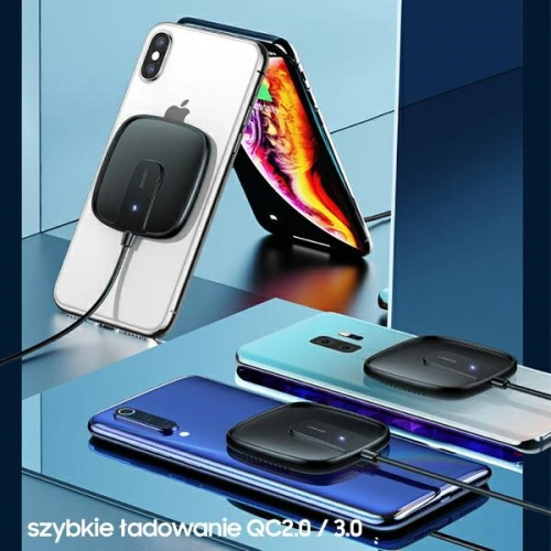Ładowarka indukcyjna USAMS US-CD159 magnetic W1 15W Extra-thin Apple iPhone 12 series biały/white CD159DZ02