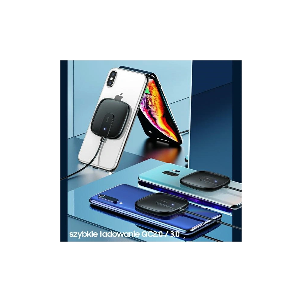 Hurtownia GSM - Indukční nabíječka USAMS US-CD159 magnetic W1 15W Extra-tenká Apple iPhone 12 série černá/black CD159DZ01 - USA479BLK - {ean13} - Hurt