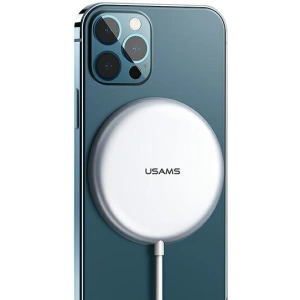Hurtownia GSM - Ładowarka indukcyjna USAMS US-CD160 magnetic W2 15W aluminiowa Apple iPhone 12 series srebrny/silver CD160DZ01 - USA480SLV - {ean13} - Hurt