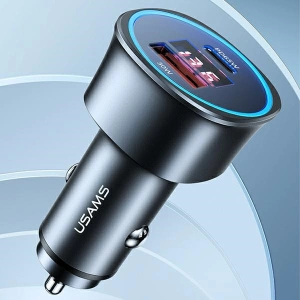Hurtownia GSM - Automobilní nabíječka USAMS C26 1xUSB+1xUSB-C 95W Rychlé nabíjení černá/black CC146TC01 - USA485BLK - {ean13} - Hurt