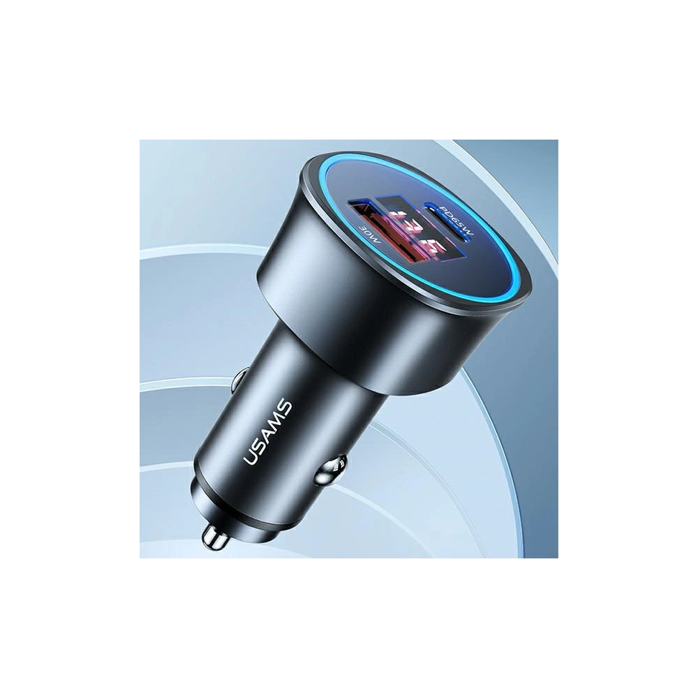 Hurtownia GSM - Ładowarka samochodowa USAMS C26 1xUSB+1xUSB-C 95W Fast Charge czarny/black CC146TC01 - USA485BLK - {ean13} - Hurt