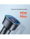 Hurtownia GSM - Ładowarka samochodowa USAMS C26 1xUSB+1xUSB-C 95W Fast Charge czarny/black CC146TC01 - USA485BLK - {ean13} - Hurt
