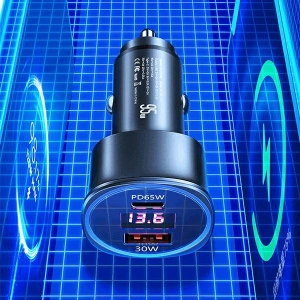 Hurtownia GSM - Ładowarka samochodowa USAMS C26 1xUSB+1xUSB-C 95W Fast Charge czarny/black CC146TC01 - USA485BLK - {ean13} - Hurt