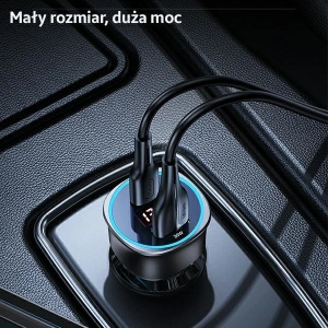 Hurtownia GSM - Automobilní nabíječka USAMS C26 1xUSB+1xUSB-C 95W Rychlé nabíjení černá/black CC146TC01 - USA485BLK - {ean13} - Hurt