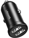 USAMS Car Charger 2xUSB 2,4A Mini black CC114TC01 (US-CC114)