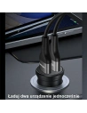 Hurtownia GSM - Ładowarka samochodowa USAMS Mini 2xUSB 2,4A czarny/black CC114TC01 - USA490BLK - {ean13} - Hurt