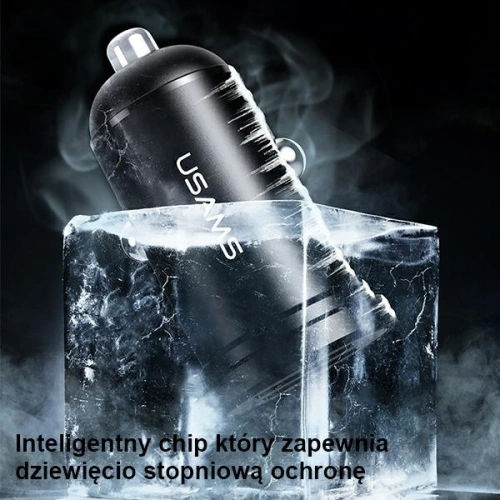 Ładowarka samochodowa USAMS Mini 2xUSB 2,4A czarny/black CC114TC01