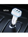 Wholesale USAMS Car Charger 2xUSB+1xUSB-C C24 80W Fast Charge white CC126TC02 (US-CC126) - USA504WHT - {ean13} - Hurt