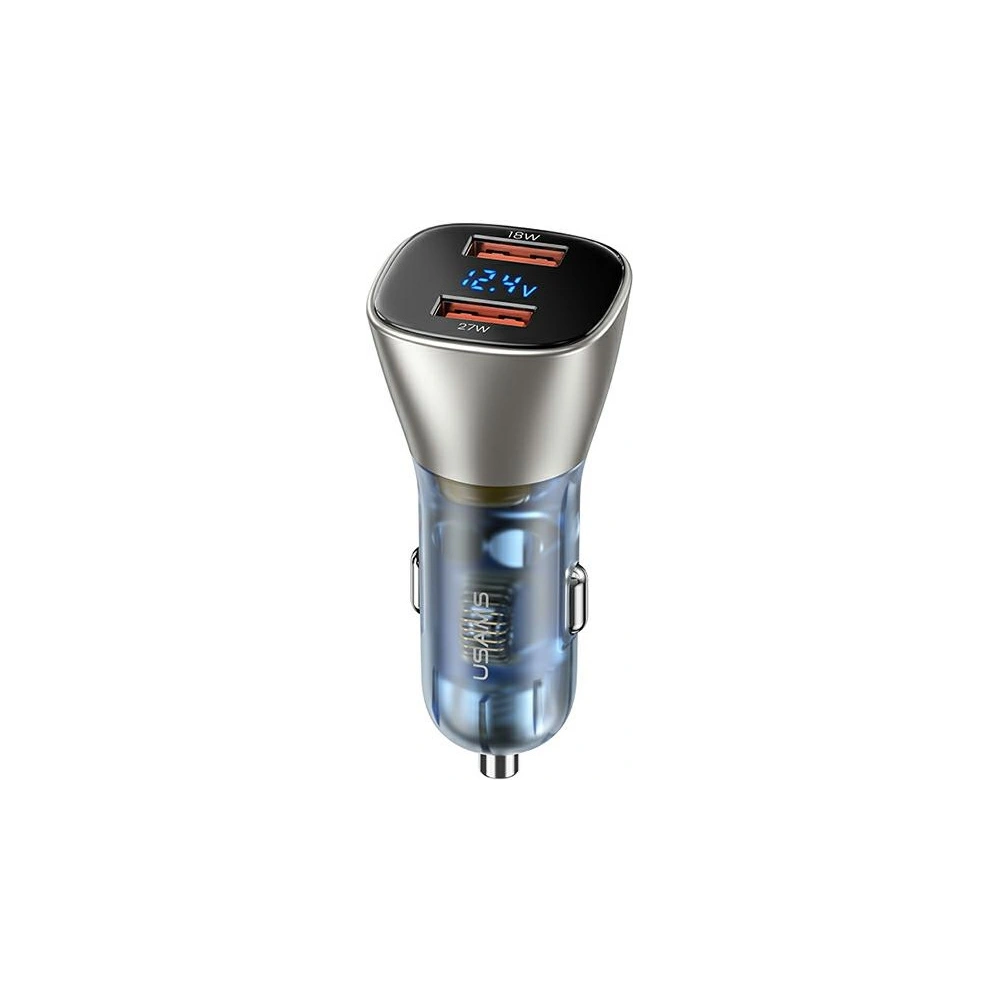 Hurtownia GSM - Ładowarka samochodowa USAMS C29 45W 2xUSB-A Fast Charge jasno złoty/light gold CC154CC01 - USA509GLD - {ean13} - Hurt
