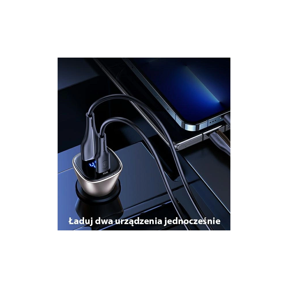Wholesale USAMS Car Charger C29 45W 2xUSB-A Fast Charge light gold CC154CC01 (US-CC154) - USA509GLD - {ean13} - Hurt