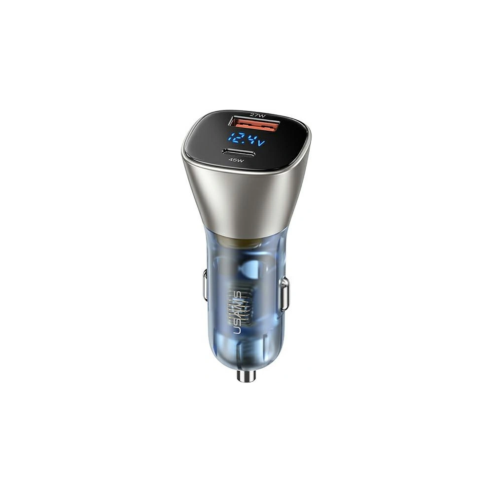Hurtownia GSM - Auto nabíječka USAMS C29 72W USB-A/USB-C Rychlé nabíjení jasně zlatá/light gold CC155CC01 - USA510GLD - {ean13} - Hurt