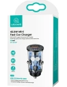 Wholesale USAMS Car Charger USB+USB-C C25 42.5W Fast Charge transparent black CC127CC01 (US-CC127) - USA513BLK - {ean13} - Hurt