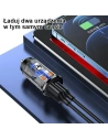 Hurtownia GSM - Autonabíječka USAMS C25 USB+USB-C 42.5W Fast Charge průhledná modrá/blue CC127CC02 - USA514BLU - {ean13} - Hurt