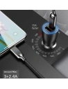 Hurtownia GSM - Automobilová nabíječka USAMS C6 USB+USB-C 18W 5V-3A QC3.0 Qualcom+PD 5,4A Rychlé nabíjení černá/black CC53GC01 - USA515BLK - {ean13} - Hurt
