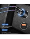 Hurtownia GSM - Automobilová nabíječka USAMS C6 USB+USB-C 18W 5V-3A QC3.0 Qualcom+PD 5,4A Rychlé nabíjení černá/black CC53GC01 - USA515BLK - {ean13} - Hurt