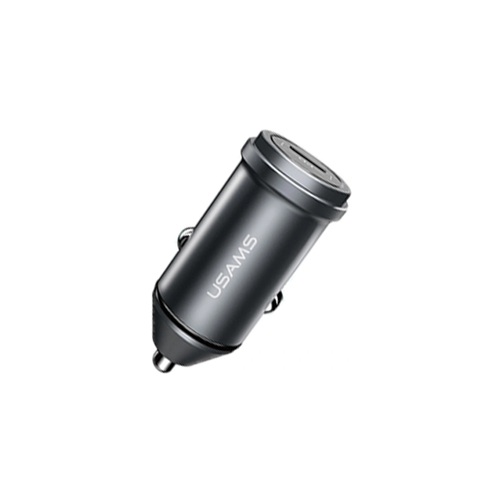 Hurtownia GSM - Ładowarka samochodowa USAMS C14 USB-C 18W 5V-3A PD3.0 Fast Charge szary/grey CC95GC02 - USA517GRY - {ean13} - Hurt