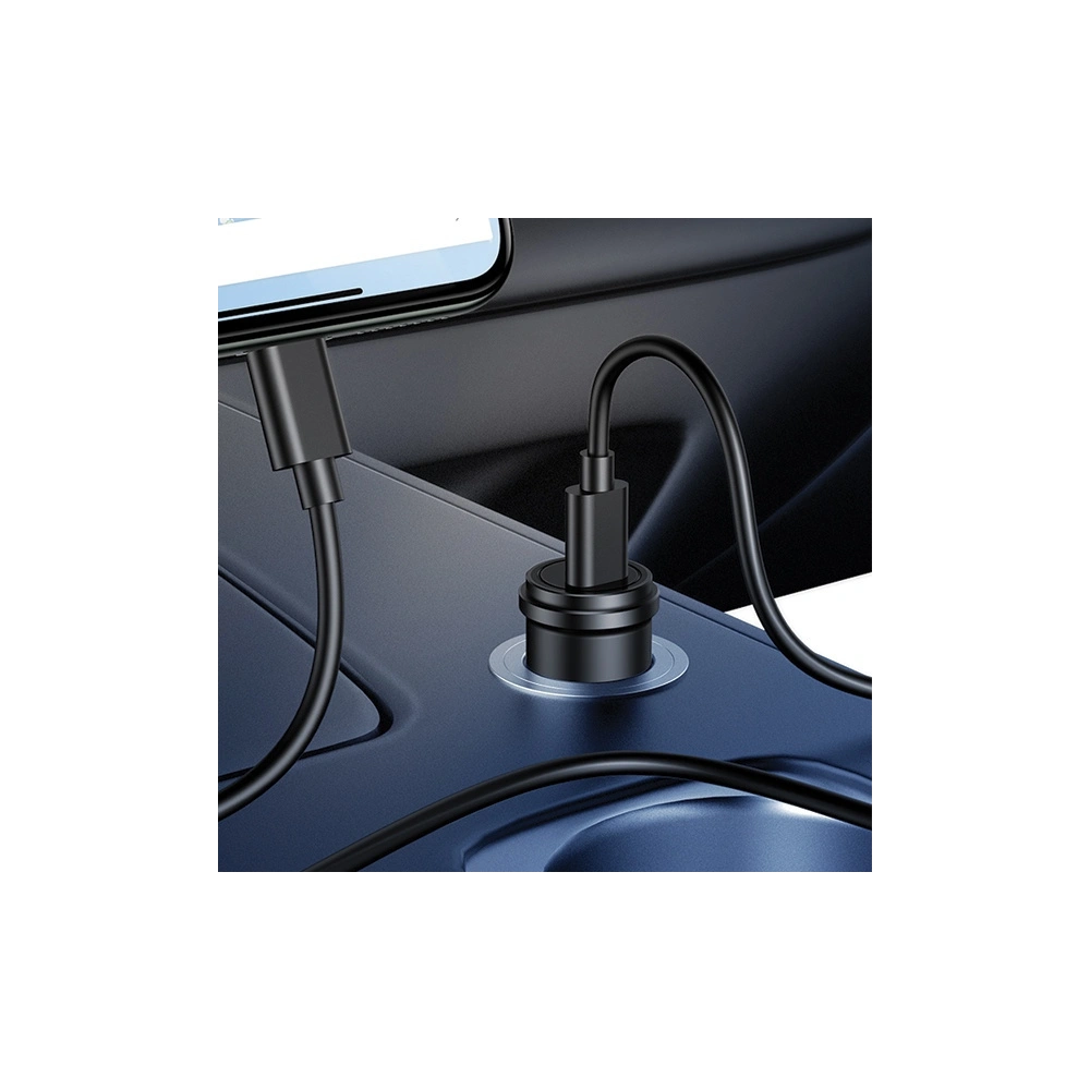 Hurtownia GSM - Automobilní nabíječka USAMS C14 USB-C 18W 5V-3A PD3.0 rychlé nabíjení šedá/grey CC95GC02 - USA517GRY - {ean13} - Hurt