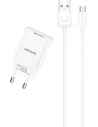 USAMS Wall Charger 1xUSB T21 microUSB white 2,1A Fast Charging T21OCMC01