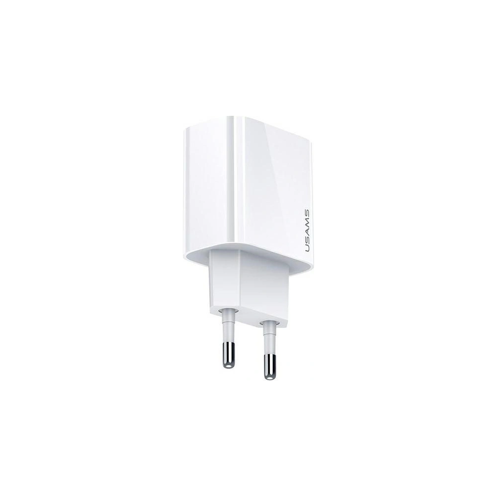 Hurtownia GSM - Ładowarka sieciowa USAMS T34 1xUSB-C 20W 5V-3A PD3.0 Fast Charging biały/white CC118TC01 - USA525WHT - {ean13} - Hurt