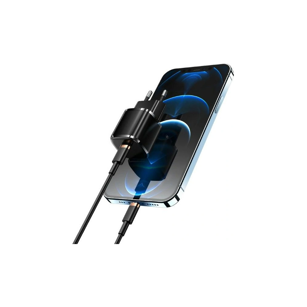 Wholesale USAMS Wall Charger 1xUSB-C T36 mini 20W PD3.0 Fast Charging white CC124TC02 (US-CC124) - USA526WHT - {ean13} - Hurt