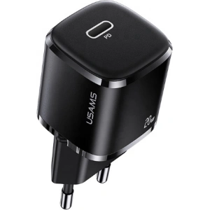 Hurtownia GSM - Ładowarka sieciowa USAMS T36 mini 1xUSB-C 20W PD3.0 Fast Charging czarny/black CC124TC01 - USA527BLK - {ean13} - Hurt