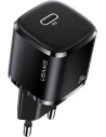 USAMS Wall Charger 1xUSB-C T36 mini 20W PD3.0 Fast Charging black CC124TC01 (US-CC124)