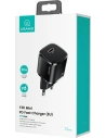 Wholesale USAMS Wall Charger 1xUSB-C T36 mini 20W + cable USB-C-Lightning black PD3.0 Fast Charging XFKXLOGTL01 (US-CC124+US-SJ484) - USA529BLK - {ean13} - Hurt