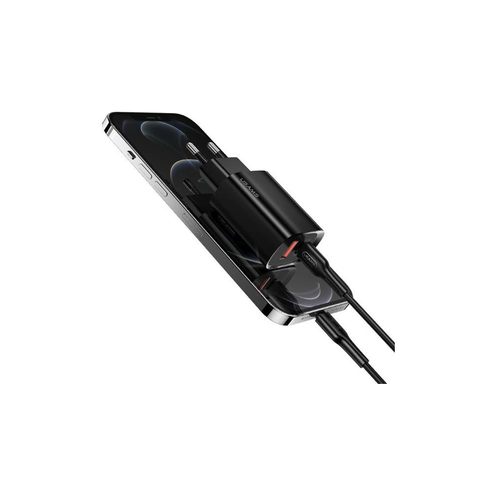 Hurtownia GSM - Nabíječka USAMS T35 1xUSB-C+1xUSB 20W PD3.0 +QC3.0 rychlé nabíjení bílá/white CC121TC01 - USA540WHT - {ean13} - Hurt