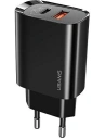 Ładowarka sieciowa USAMS T35 1xUSB-C+1xUSB 20W PD3.0 +QC3.0 Fast Charging czarny/black CC121TC02