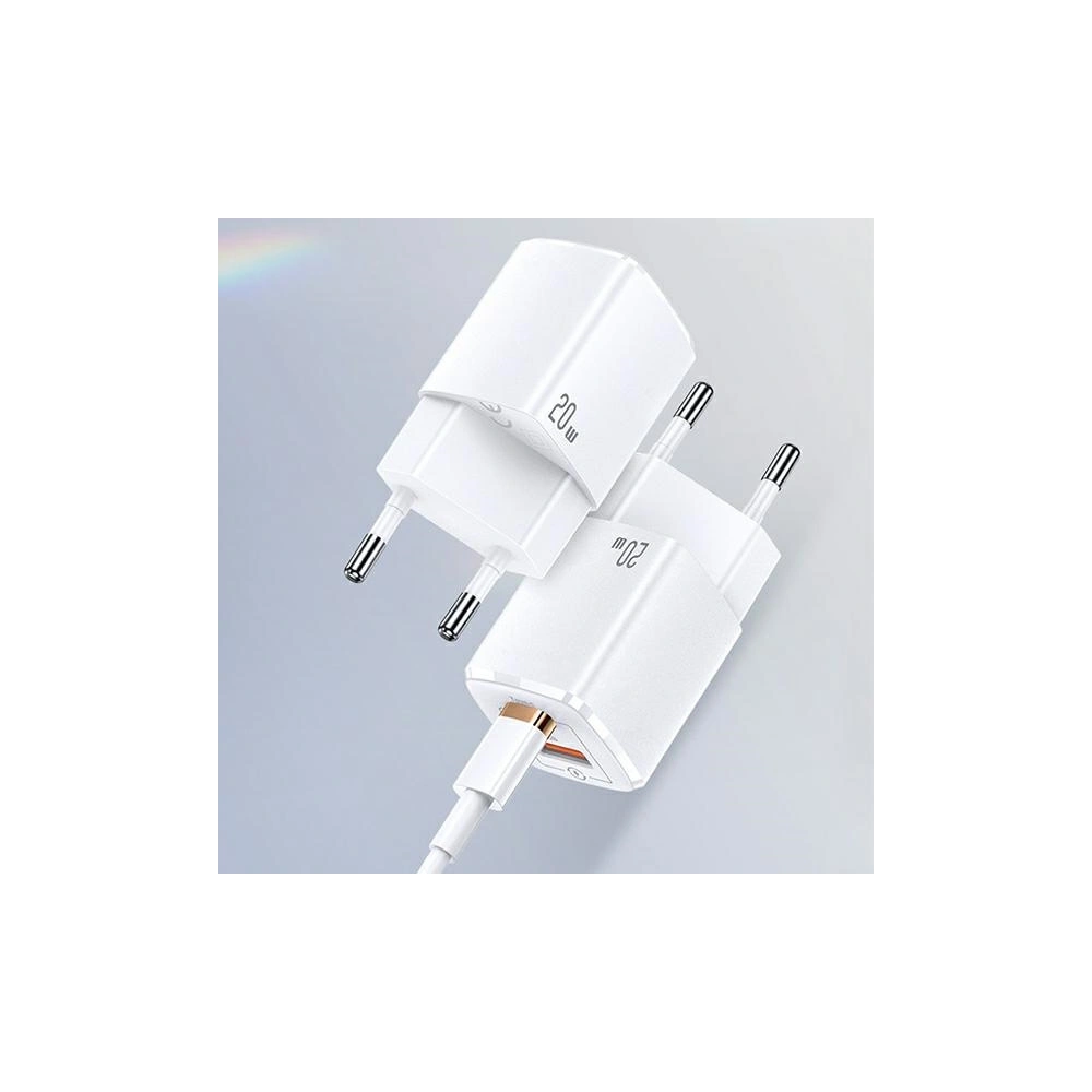 Hurtownia GSM - Síťová nabíječka USAMS T37 1xUSB-C+1xUSB 20W Super SI PD3.0 +QC3.0 Rychlé nabíjení bílá/white CC128TC02 - USA542WHT - {ean13} - Hurt
