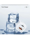 Wholesale USAMS Wall Charger 1xUSB-C+1xUSB T37 20W Super SI PD3.0 +QC3.0 Fast Charging white CC128TC02 (US-CC128) - USA542WHT - {ean13} - Hurt