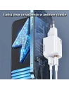 Hurtownia GSM - Ładowarka sieciowa USAMS T37 1xUSB-C+1xUSB 20W Super SI PD3.0 +QC3.0 Fast Charging biały/white CC128TC02 - USA542WHT - {ean13} - Hurt