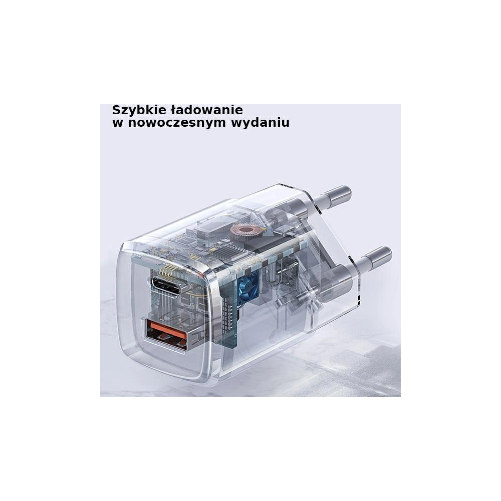 Hurtownia GSM - Síťová nabíječka USAMS T37 1xUSB-C+1xUSB 20W Super SI PD3.0 +QC3.0 Rychlé nabíjení bílá/white CC128TC02 - USA542WHT - {ean13} - Hurt