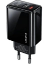 Ładowarka sieciowa USAMS T40 1xUSB-C+1xUSB 20W LED PD3.0 +QC3.0 Fast Charging czarny/black CC133TC01