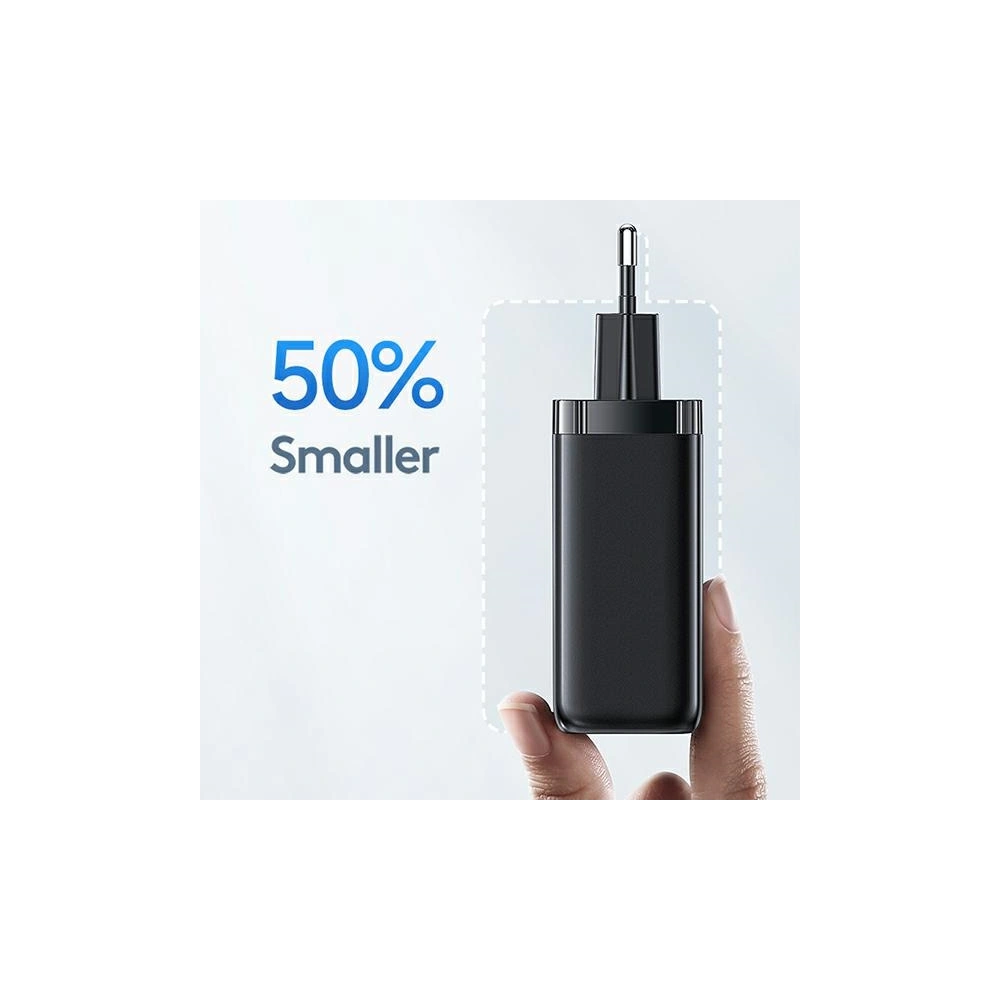 Hurtownia GSM - Síťová nabíječka USAMS T47 1xUSB-C+1xUSB 65W PD Rychlé nabíjení Super Si bílá/white CC153TC02 - USA550WHT - {ean13} - Hurt