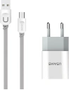 Síťová nabíječka USAMS J-TU Series 2xUSB 2,4A micro USB bílá/bílá MICCUJT01