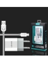 Hurtownia GSM - Síťová nabíječka USAMS J-TU Series 2xUSB 2,4A micro USB bílá/bílá MICCUJT01 - USA552WHT - {ean13} - Hurt