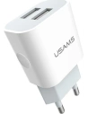 Hurtownia GSM - Ładowarka sieciowa USAMS J-TU Series 2xUSB 2,4A USB-C biały/white TCCUJT01 - USA553WHT - {ean13} - Hurt