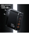 Hurtownia GSM - Ładowarka sieciowa USAMS T44 2xUSB-C+2xUSB 100W PD3.0 +QC3.0 Fast Charging czarny/black CC145TC01 - USA561BLK - {ean13} - Hurt