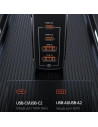 Hurtownia GSM - Ładowarka sieciowa USAMS T44 2xUSB-C+2xUSB 100W PD3.0 +QC3.0 Fast Charging czarny/black CC145TC01 - USA561BLK - {ean13} - Hurt